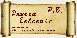 Pamela Belčević vizit kartica